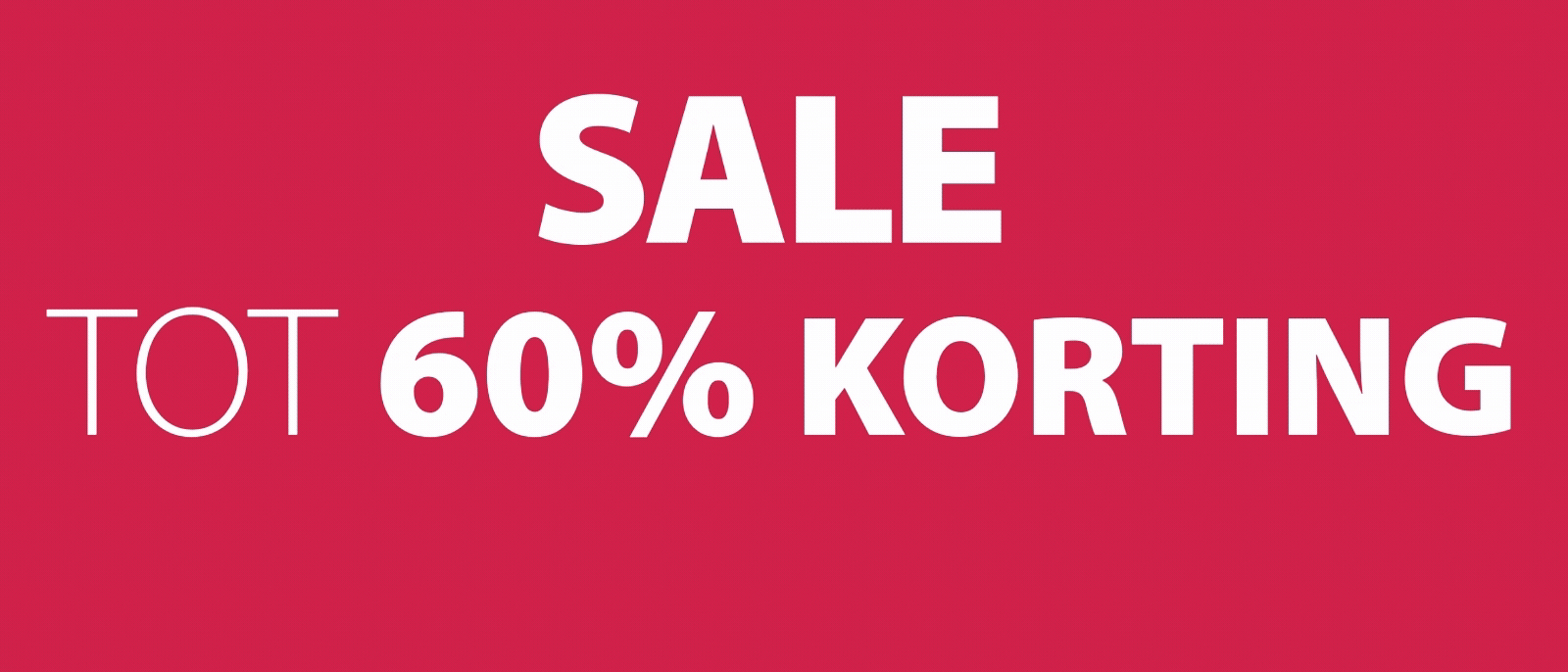 SALE | Tot 60% korting