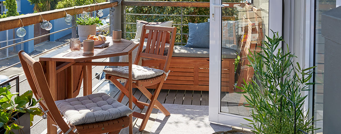  Houten tuinmeubelen voor je balkon