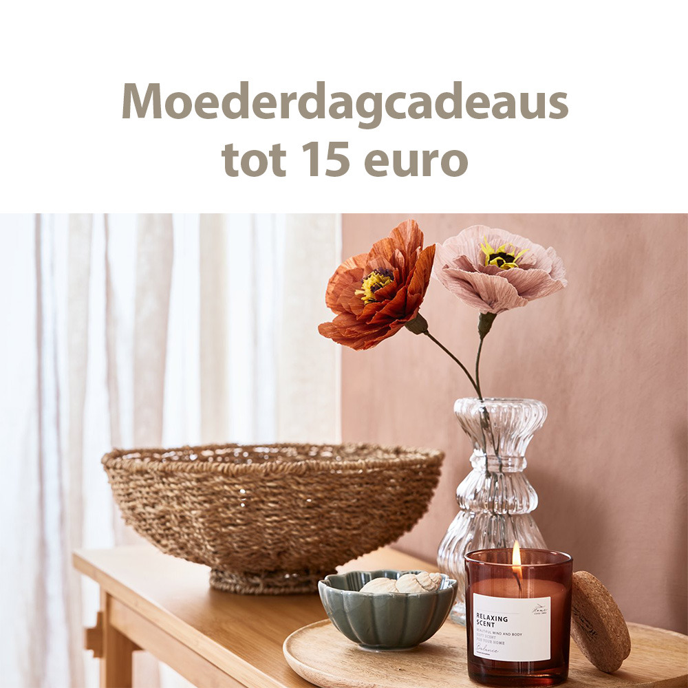 Moederdagcadeaus tot 15 euro