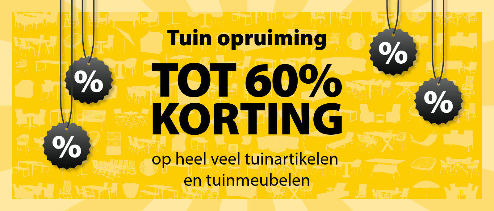 Tuinopruiming - Tot 60% korting