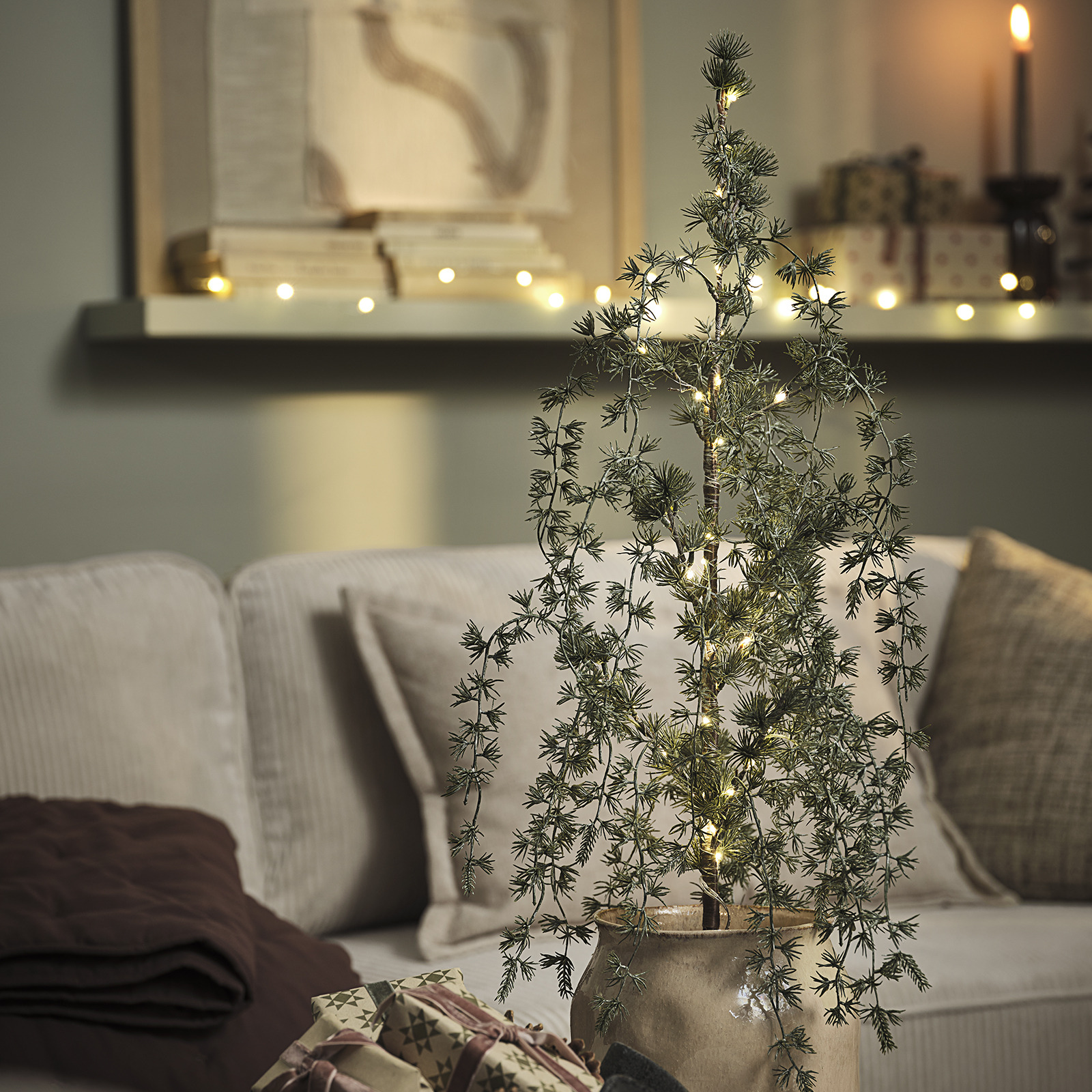 Kunstkerstboom met LED verlichting