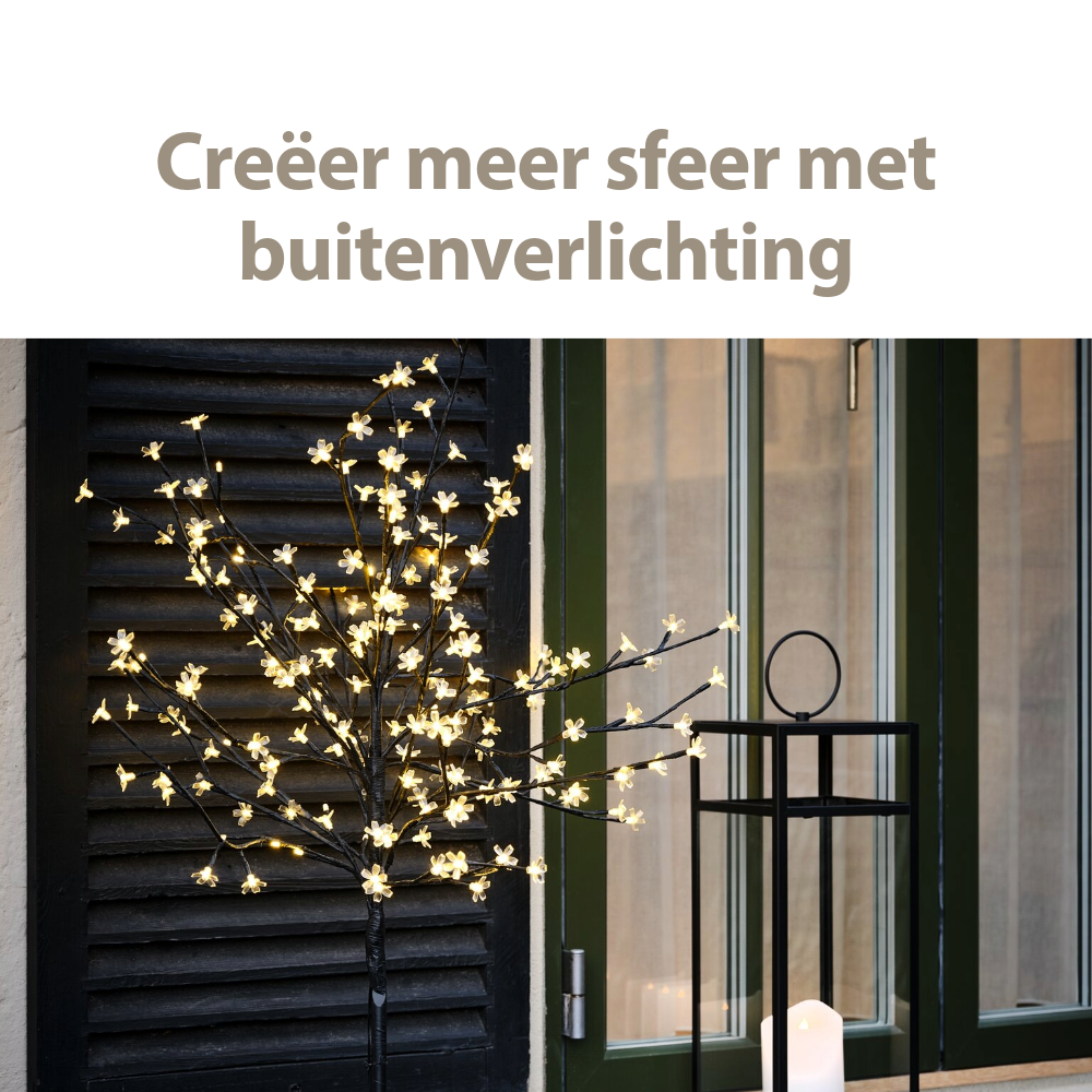Maak donkere avonden gezellig met buitenverlichting