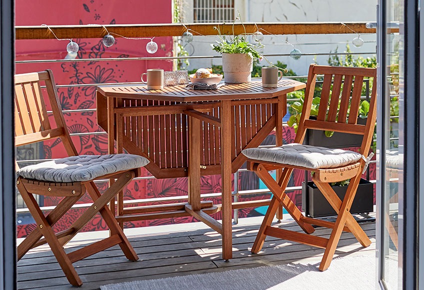 calorie Hesje Verzending Houten tuinmeubelen voor je balkon | JYSK