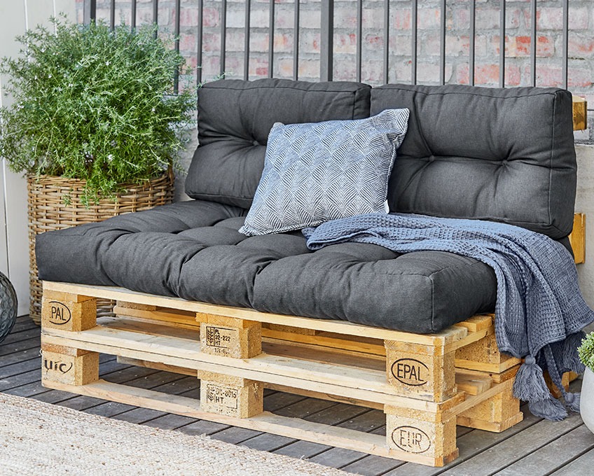 Ezel krom Analist Maak een trendy loungehoek met pallets | JYSK